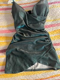 vestiti blu/grigio brillantinato 