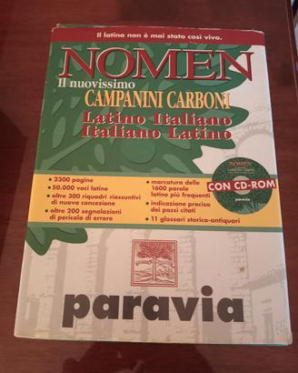Dizionario latino italiano 