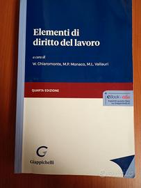 Libro "Elementi di diritto del lavoro" - IV Ed.