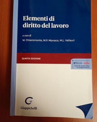 Libro "Elementi di diritto del lavoro" - IV Ed.