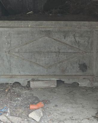 Cassapanca antica stile rustico friulano 800