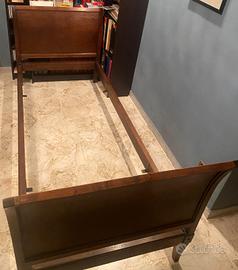 letto singolo in legno vero