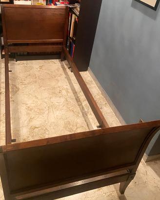 letto singolo in legno vero