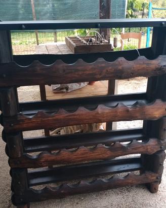 Portabottiglie in legno