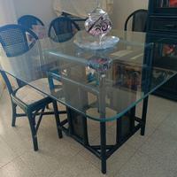 tavolo con vetro