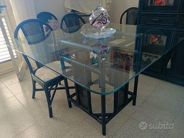 tavolo con vetro