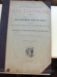 Cartella architettura tedesca rarità XIX sec