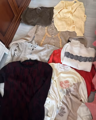 Lotto 25 pezzi abbigliamento donna autunno/inverno