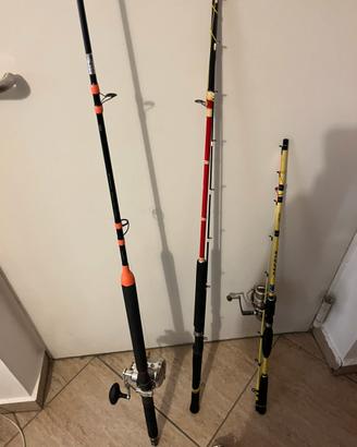 Canne da pesca in mare