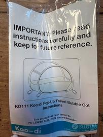 tenda da spiaggia 0/3  anni