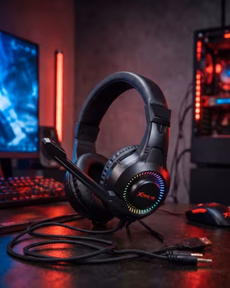 Cuffie Gaming con Microfono LED RGB PC PS4 PS5