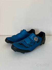 Scarpe shimano xc5, blu 45, mtb