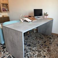 Scrivania Design Moderno Effetto Cemento