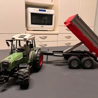 Bruder - Trattore Fendt con rimorchio