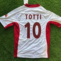 Maglia Totti  2001/02 M 2ª maglia patch Champions