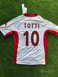 Maglia Totti  2001/02 M 2ª maglia patch Champions