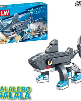 🦈 Tralalero Tralala – Lego 100 Pezzi