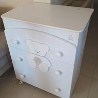 Fasciatoio legno bianco Italbaby orsacchiotto