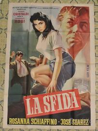 Manifesto film " La Sfida " 2F originale anni'60