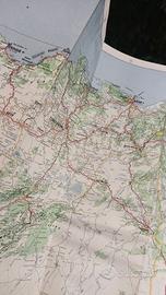 mappa collezione 1958 Michelin AlgeriTunisia ia