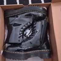 Dr Martens Jadon stivali neri lucidi taglia 43