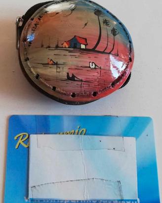 Portamonete (coin purse) fatto e dipinto a mano