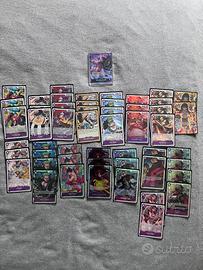 Luffy purple e lotto carte one piece