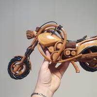 Modellino legno Motocicletta 43x20h harley custom