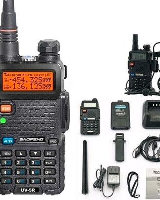  Walkie Talkie Ricetrasmittente VHF/UHF Baofeng 