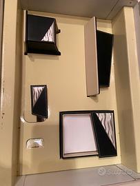 Set scrivania vera pelle . Valenti