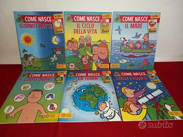 5 fascicoli di scienze per bambini