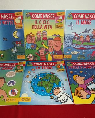 5 fascicoli di scienze per bambini