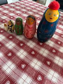 Matrioska vintage 5 pezzi