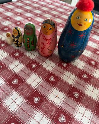 Matrioska vintage 5 pezzi