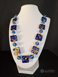 Collana e Bracciale in Vetro di Murano