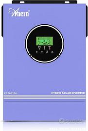 Anern Inverter ibrido 3200W 24V con Batteria 100ah