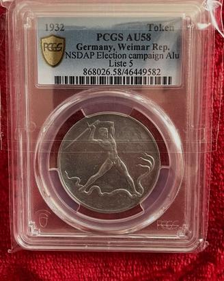 Medaglia tedesca 1932 certificata PCGS