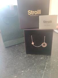 Collana stroili ciondolo quadrifoglio