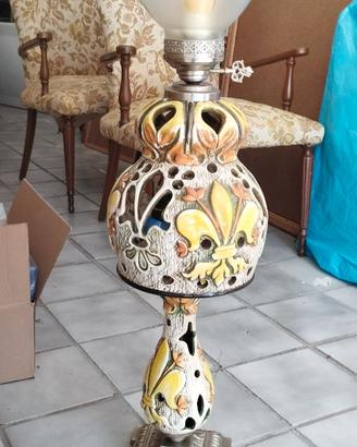 Lume / Lampada in ceramica traforata