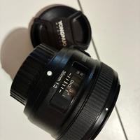 Yongnuo 35mm f2 attacco Nikon