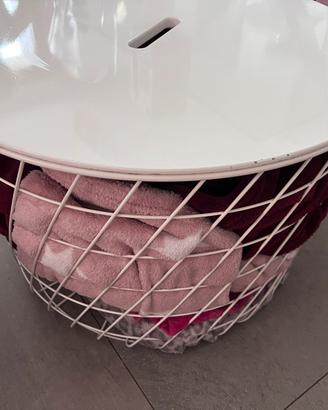 Contenitore coperte salotto