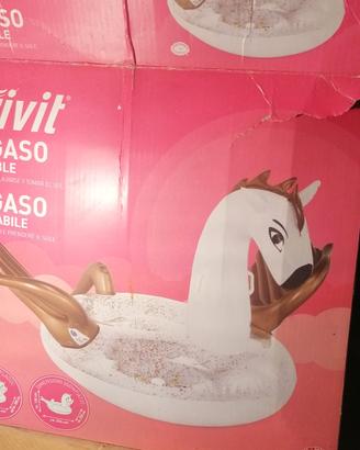  Grande unicorno gonfiabile mare e piscina 