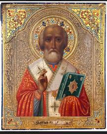 Antica icona Russa "San Nicola di Myra "