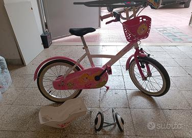 bicicletta bambina 16 " con rotelle