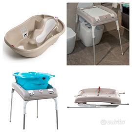 Vasca bagnetto con cavalletto / fasciatoio OK BABY