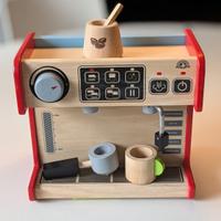 Bar/macchina da caffè in legno con accessori