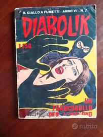 Diabolik n 7 anno VI Francobollo per l´Inferno