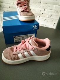 Scarpe Adidas Campus rosa da bambina 