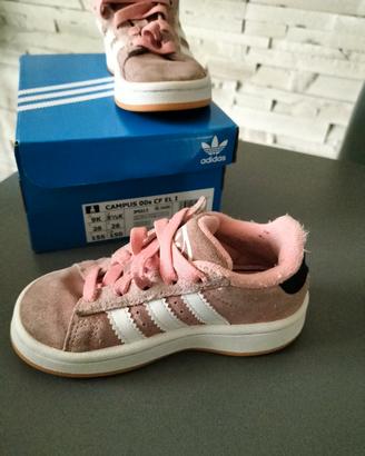 Scarpe Adidas Campus rosa da bambina 