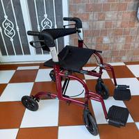 Deambulatore rollator 2 in 1